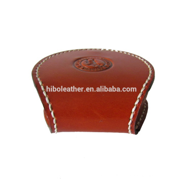 Men gender reel leather round coin pouch